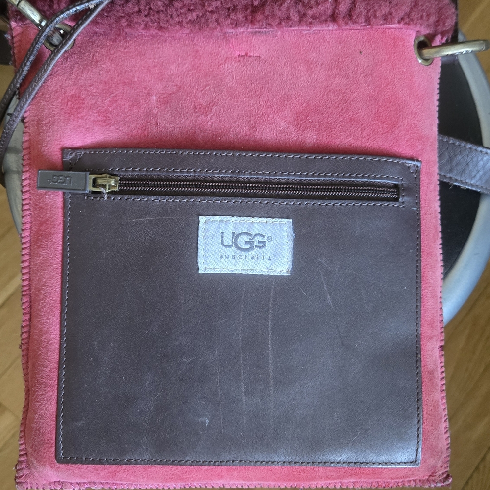 UGG Pink and Brown Crossbody Bag